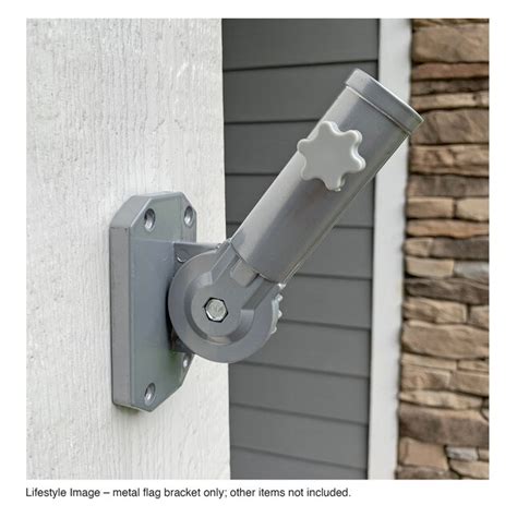 metal flag bracket lowes|rain or shine flag pole bracket.